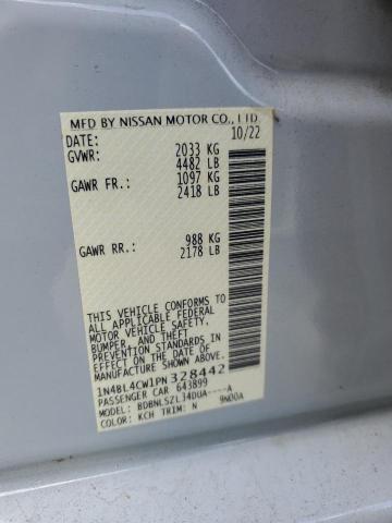 1N4BL4CW1PN328442 - 2023 NISSAN ALTIMA SR WHITE photo 12