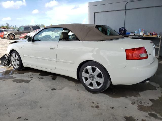 WAUAC48H94K009445 - 2004 AUDI A4 1.8 CABRIOLET WHITE photo 2