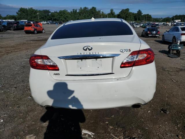 JN1BY1ARXEM320532 - 2014 INFINITI Q70 3.7 WHITE photo 6