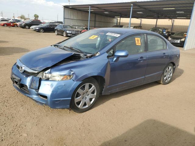 2HGFA16589H519825 - 2009 HONDA CIVIC EX LX BLUE photo 1