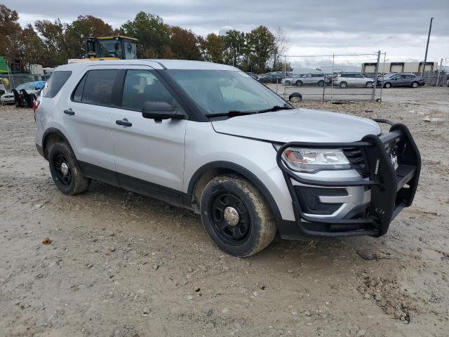 1FM5K8ARXHGB71848 - 2017 FORD EXPLORER POLICE INTERCEPTOR 银色 照片 4
