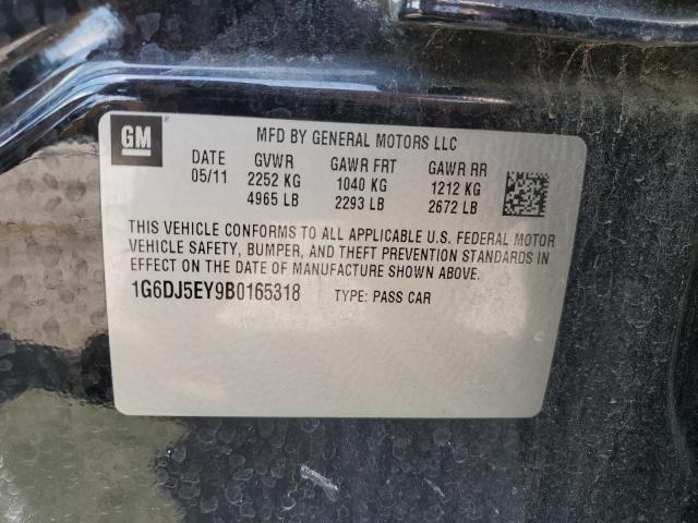 1G6DJ5EY9B0165318 - 2011 CADILLAC CTS PERFORMANCE COLLECTION Черный фото 12