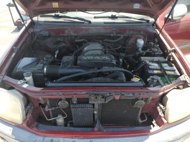 5TBRT341XYS073171 - 2000 TOYOTA TUNDRA ACCESS CAB 红色 照片 11