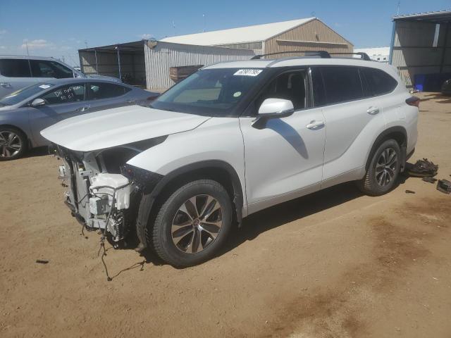 5TDGZRBH8NS592604 - 2022 TOYOTA HIGHLANDER XLE WHITE photo 1