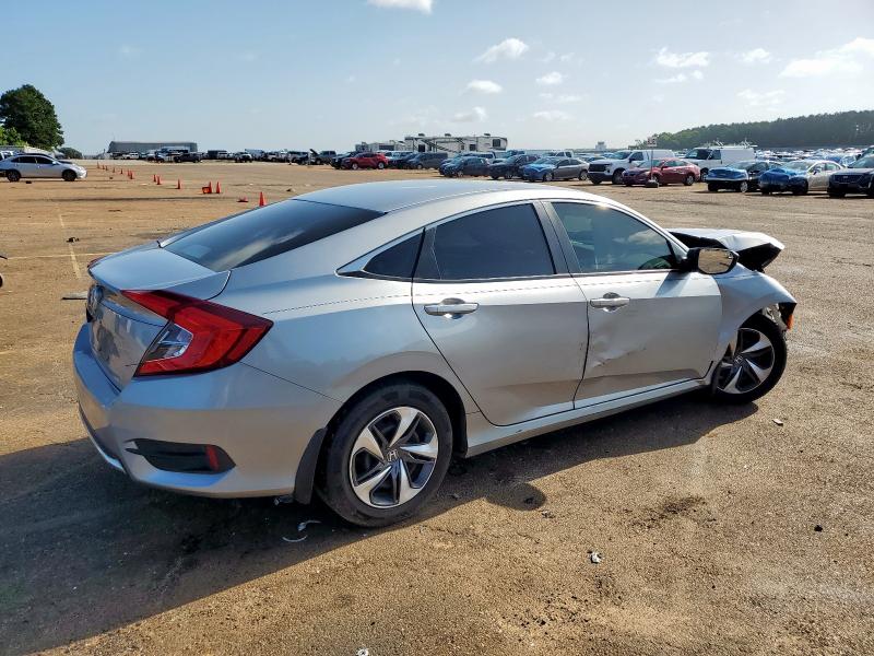 19XFC2F61KE049548 - 2019 HONDA CIVIC LX ვერცხლისფერი ფოტო 3