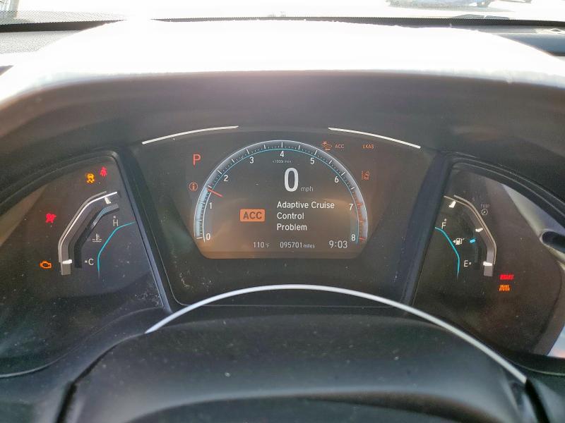 19XFC2F61KE049548 - 2019 HONDA CIVIC LX ვერცხლისფერი ფოტო 9