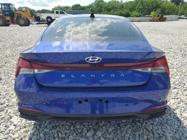 KMHLL4AG8NU255062 - 2022 HYUNDAI ELANTRA SE BLUE photo 6