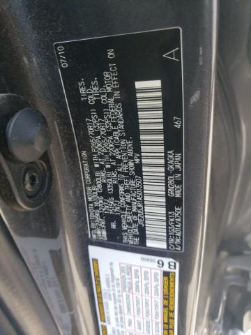 JTEZU5JR1A5013507 - 2010 TOYOTA 4RUNNER SR5 GRAY photo 13