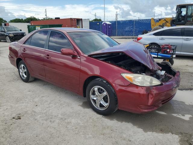 4T1BE32K73U256364 - 2003 TOYOTA CAMRY LE Бордовый фото 4
