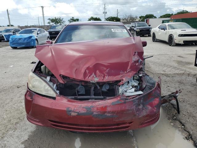 4T1BE32K73U256364 - 2003 TOYOTA CAMRY LE Бордовый фото 5