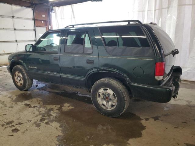 1GNDT13X24K104854 - 2004 CHEVROLET BLAZER GREEN photo 2