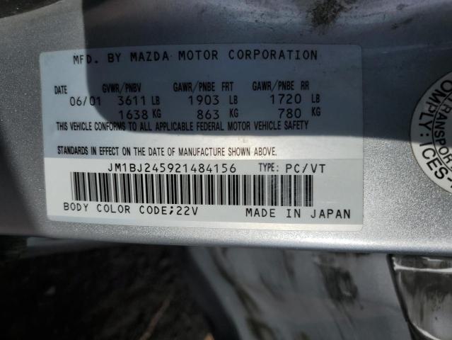 JM1BJ245921484156 - 2002 MAZDA PROTEGE PR5 银色 照片 12