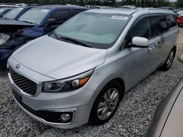 KNDME5C10F6039617 - 2015 KIA SEDONA SXL SILVER photo 1