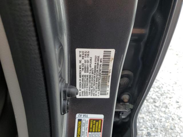 5J6RM3H7XCL032742 - 2012 HONDA CR-V EXL GRAY photo 14