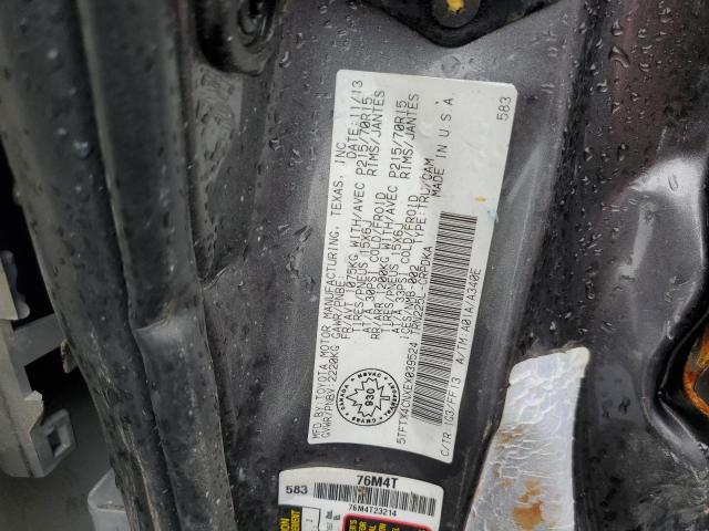 5TFTX4CNXEX039524 - 2014 TOYOTA TACOMA ACCESS CAB ნაცრისფერი ფოტო 12