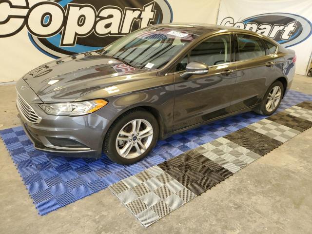 3FA6P0HD5JR207889 - 2018 FORD FUSION SE GRAY photo 1