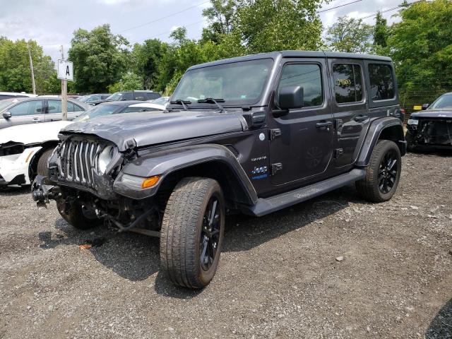 1C4JJXP61MW844541 - 2021 JEEP WRANGLER U SAHARA 4XE GRAY photo 1