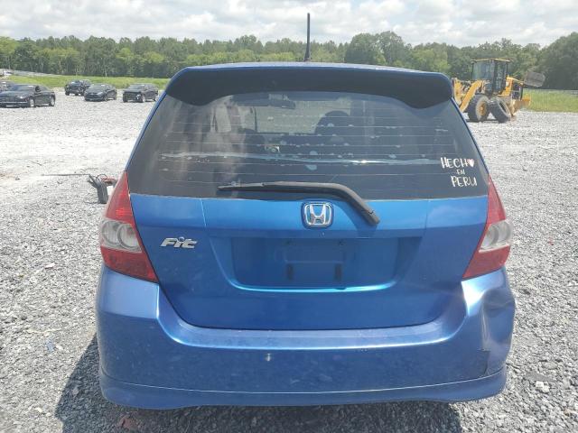 JHMGD38667S055692 - 2007 HONDA FIT S BLUE photo 6