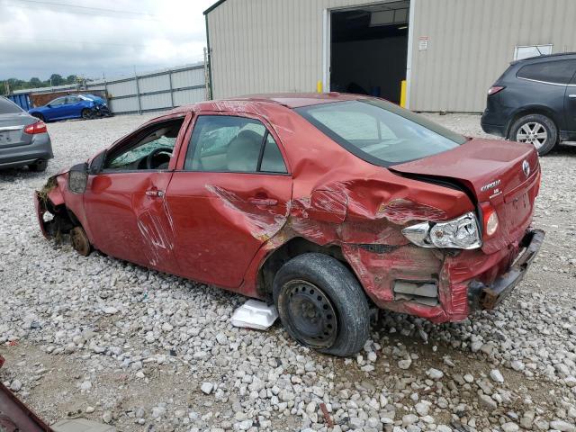 1NXBU4EE3AZ365836 - 2010 TOYOTA COROLLA BASE წითელი ფოტო 2