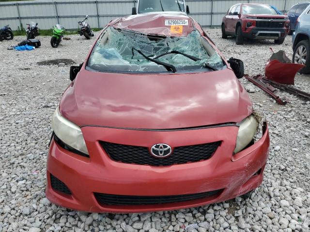 1NXBU4EE3AZ365836 - 2010 TOYOTA COROLLA BASE წითელი ფოტო 5