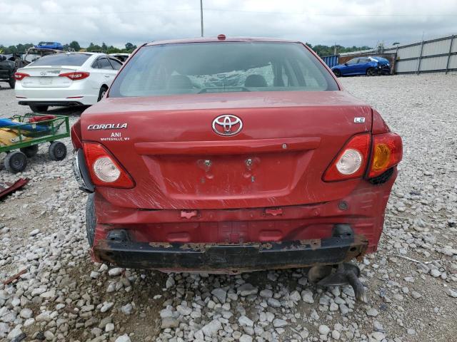 1NXBU4EE3AZ365836 - 2010 TOYOTA COROLLA BASE წითელი ფოტო 6