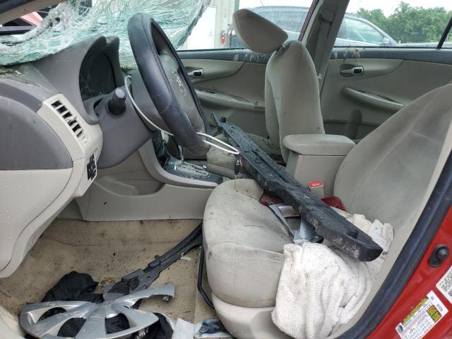 1NXBU4EE3AZ365836 - 2010 TOYOTA COROLLA BASE წითელი ფოტო 7