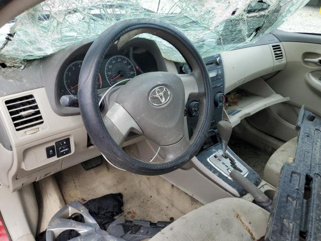 1NXBU4EE3AZ365836 - 2010 TOYOTA COROLLA BASE წითელი ფოტო 8