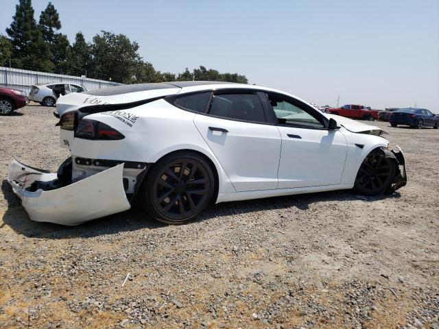 5YJSA1E61PF499332 - 2023 TESLA MODEL S 白色 照片 3