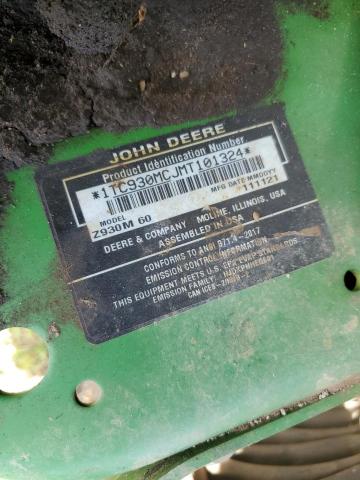 1TC930MCJMT101324 - 2022 JOHN Z930M GREEN photo 12