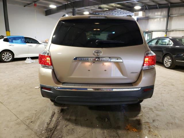 5TDBK3EH3CS098042 - 2012 TOYOTA HIGHLANDER BASE GOLD photo 6