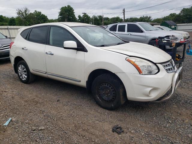 JN8AS5MV2DW653597 - 2013 NISSAN ROGUE S WHITE photo 4