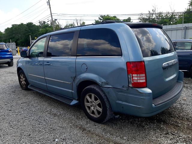 2A8HR54X49R566624 - 2009 CHRYSLER TOWN & COU TOURING TURQUOISE photo 2