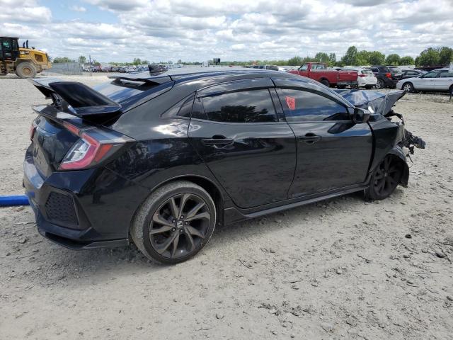 SHHFK7H43JU207228 - 2018 HONDA CIVIC SPORT შავი ფოტო 3