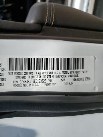 1C4RJEJT0EC123023 - 2014 JEEP GRAND CHER SUMMIT თეთრი ფოტო 13