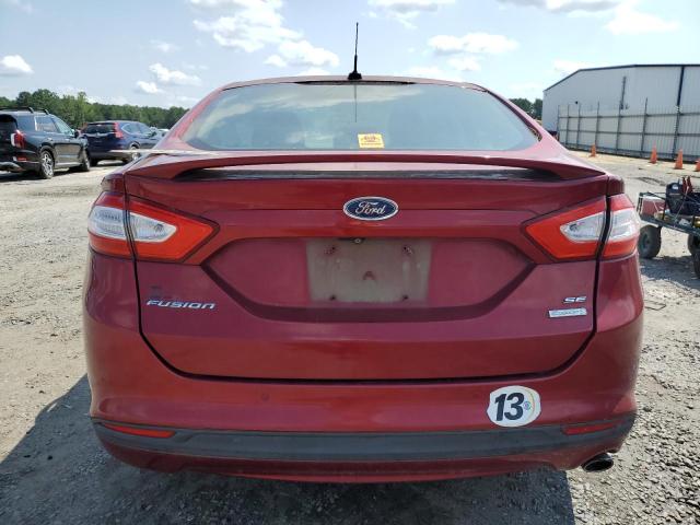 3FA6P0HD7FR288966 - 2015 FORD FUSION SE RED photo 6