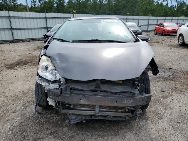 JTDKDTB38C1516109 - 2012 TOYOTA PRIUS C SILVER photo 5