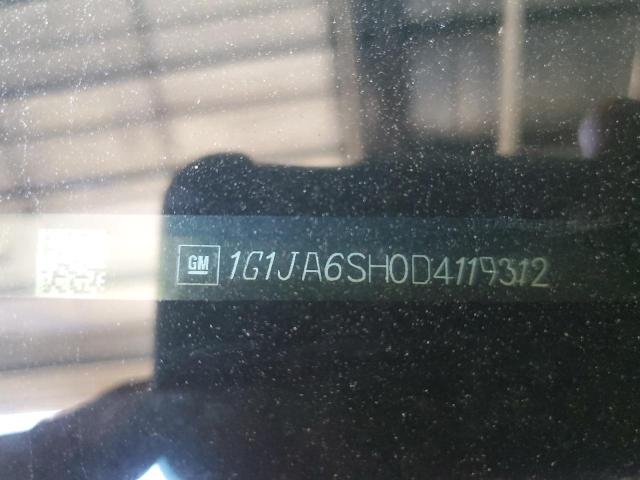 1G1JA6SH0D4119312 - 2013 CHEVROLET SONIC LS 白色 照片 12