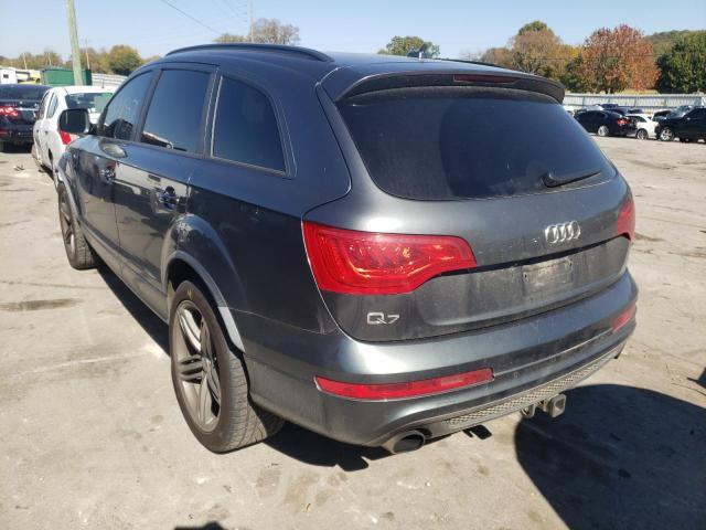 WA1DGAFE2DD011533 - 2013 AUDI Q7 PRESTIGE GRAY photo 3