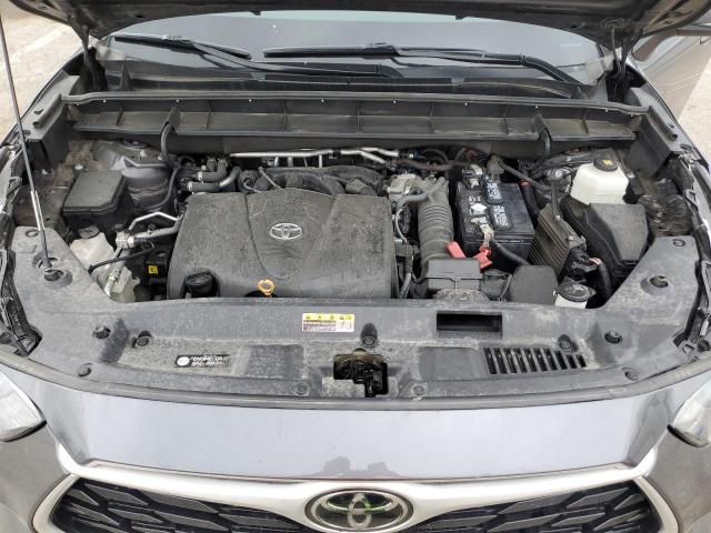 5TDGZRBH7MS134213 - 2021 TOYOTA HIGHLANDER XLE GRAY photo 12