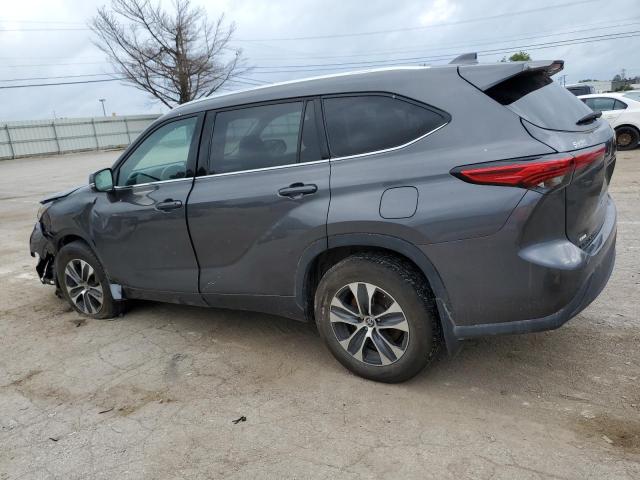 5TDGZRBH7MS134213 - 2021 TOYOTA HIGHLANDER XLE GRAY photo 2