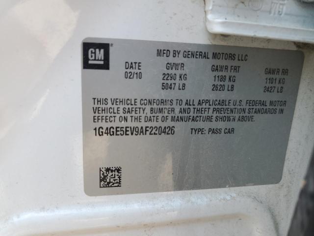 1G4GE5EV9AF220426 - 2010 BUICK LACROSSE CXS Ağ foto 12