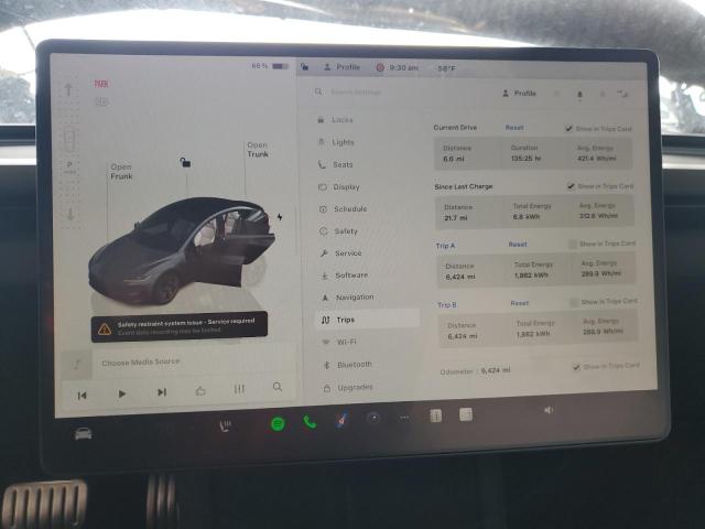 5YJ3E1ETXRF870151 - 2024 TESLA MODEL 3 灰色 照片 9