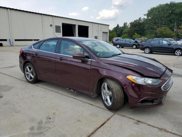 3FA6P0H79HR231407 - 2017 FORD FUSION SE BURGUNDY photo 4