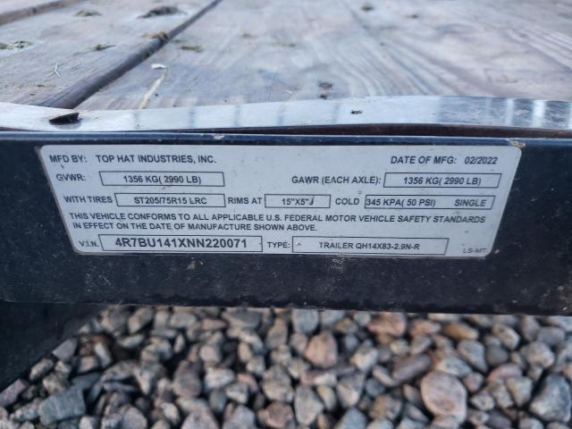 4R7BU141XNN220071 - 2022 UTILITY TRAILER Qara foto 10