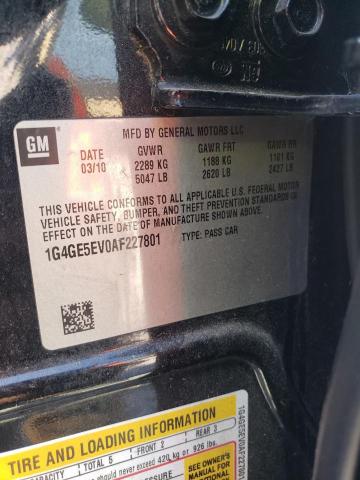 1G4GE5EV0AF227801 - 2010 BUICK LACROSSE CXS CHARCOAL photo 13