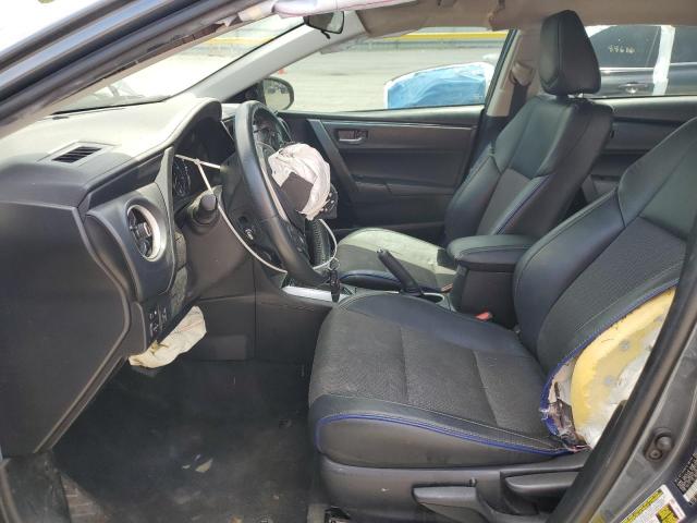 2T1BURHE1KC216823 - 2019 TOYOTA COROLLA L GRAY photo 7