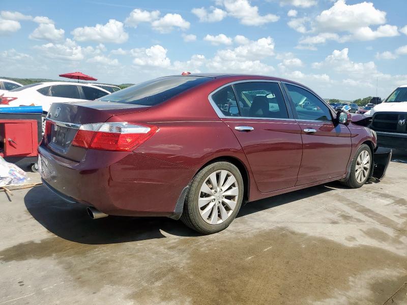 1HGCR2F86EA200721 - 2014 HONDA ACCORD EXL MAROON photo 3