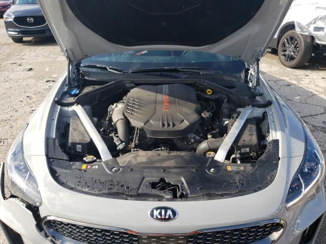 KNAE45LC5L6078379 - 2020 KIA STINGER GT1 GRAY photo 11