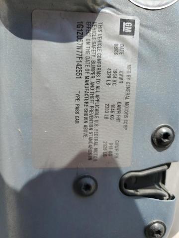 1G1ZU57N77F142551 - 2007 CHEVROLET MALIBU LTZ ლურჯი ფოტო 12