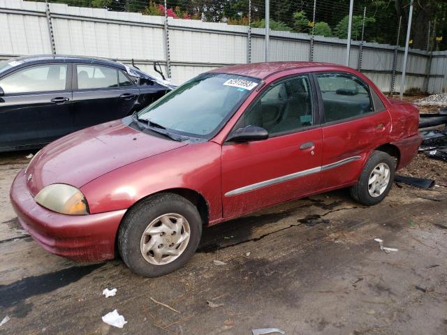 2C1MR522916700060 - 2001 CHEVROLET METRO LSI MAROON photo 1